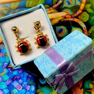 Lady Bug Earrings